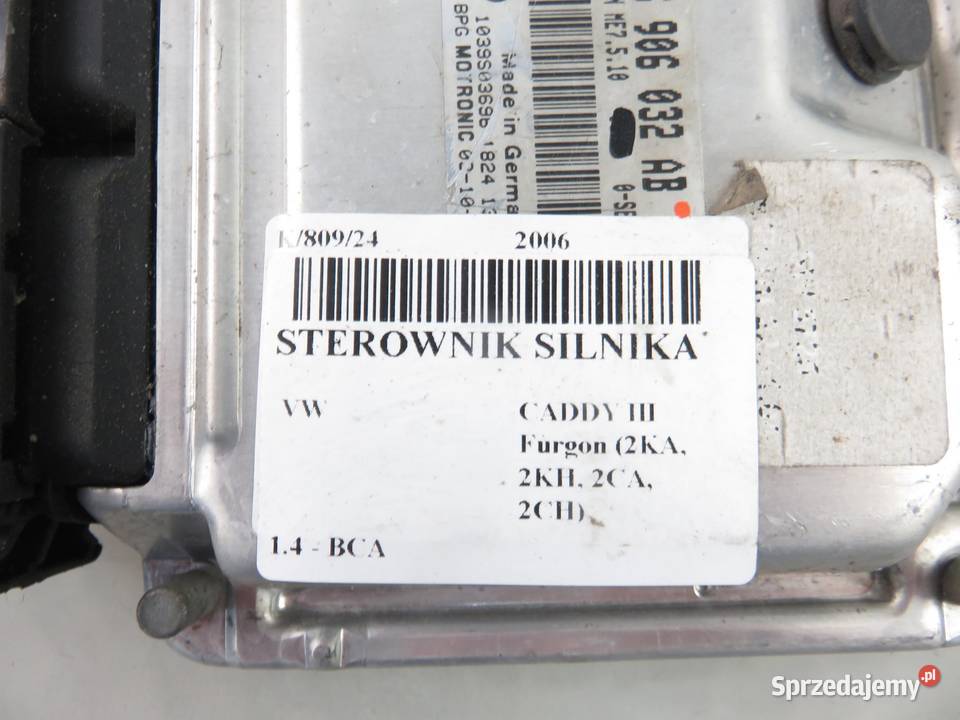 STEROWNIK VW CADDY III 14 BCA 036906032AB