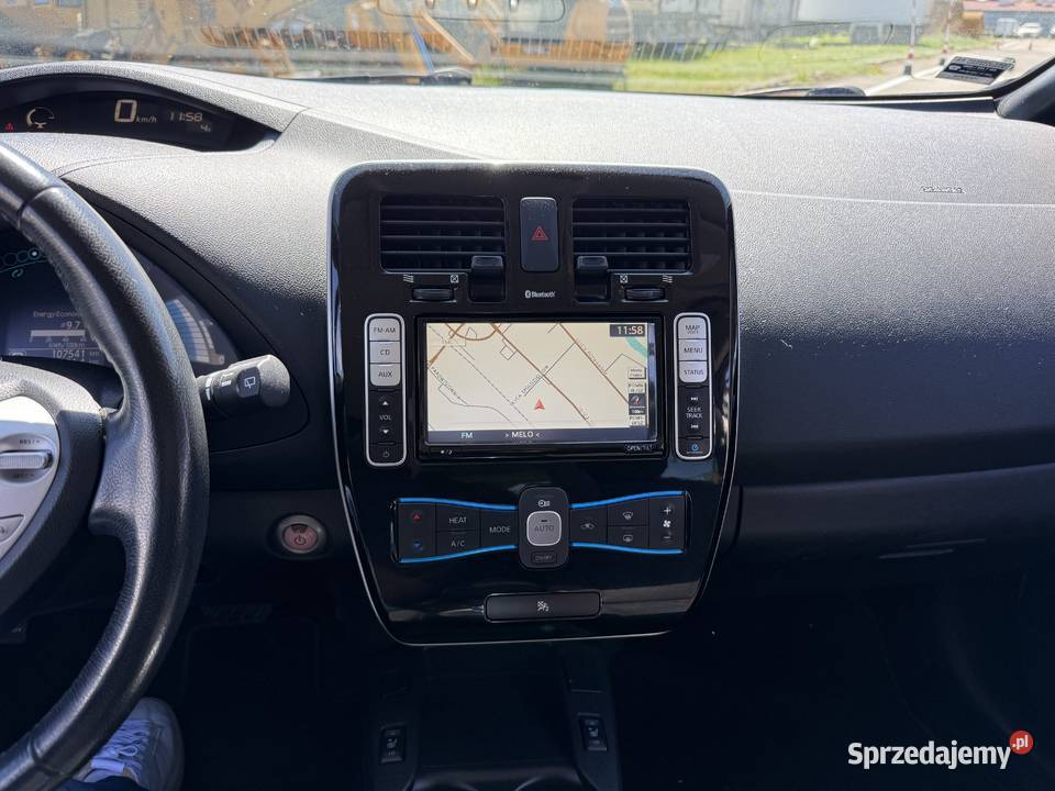 Nissan Leaf 24kW Klimatronik Nawigacja Kamera czujnik deszczu Leaf Konin