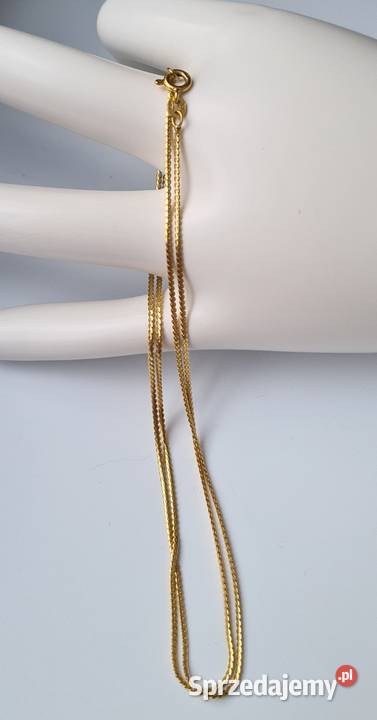 Złoty łańcuszek próba 75018k Długość 60 540 Waga Otwock