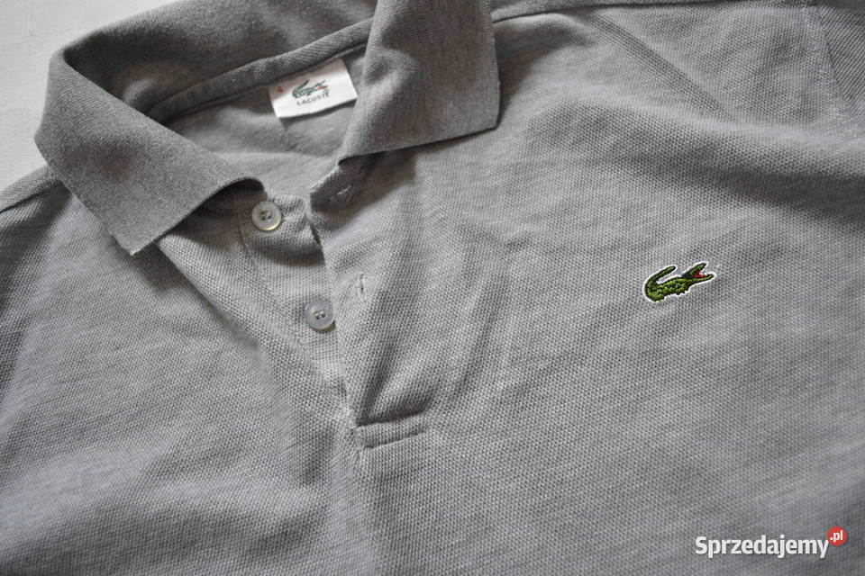 szara koszulka polo Lacoste S krótki rękaw Rozmiar S Warszawa