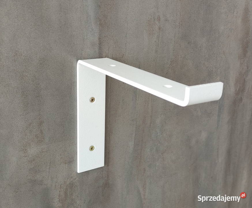 biały metalowy wspornik pod półki szer 20 podlaskie Białystok