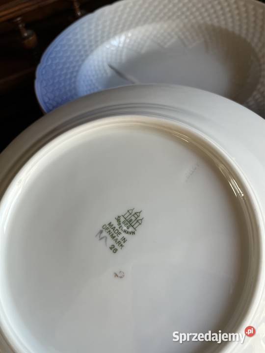 Talerzyk Royal Copenhagen Złota Mewa Porcelana i szkło Gdańsk