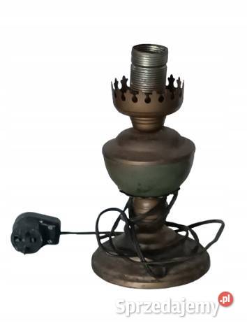 Stara lampka metalowa retro PRL loft vintage Rzeszów