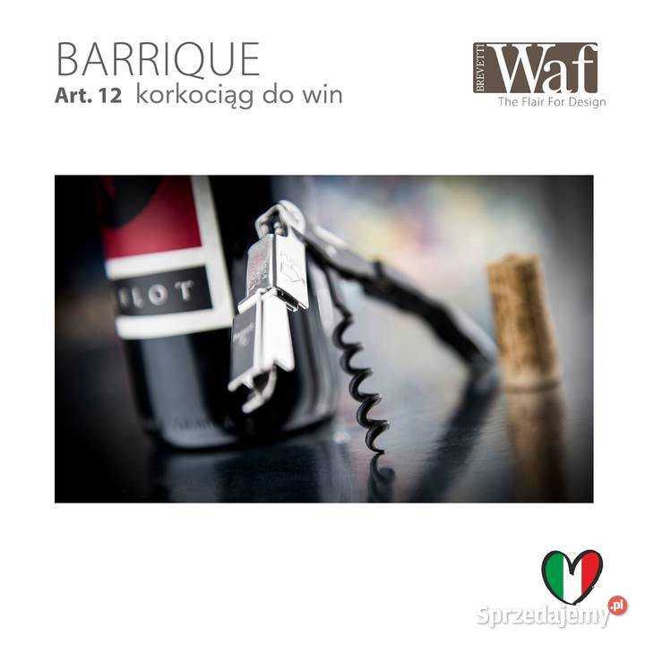 Korkociąg WAF Barrique oryginalny włoski Bolesławiec