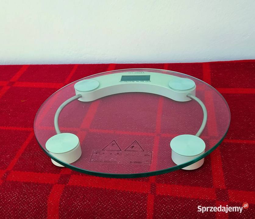 Waga łazienkowa szklana elektroniczna Zawory