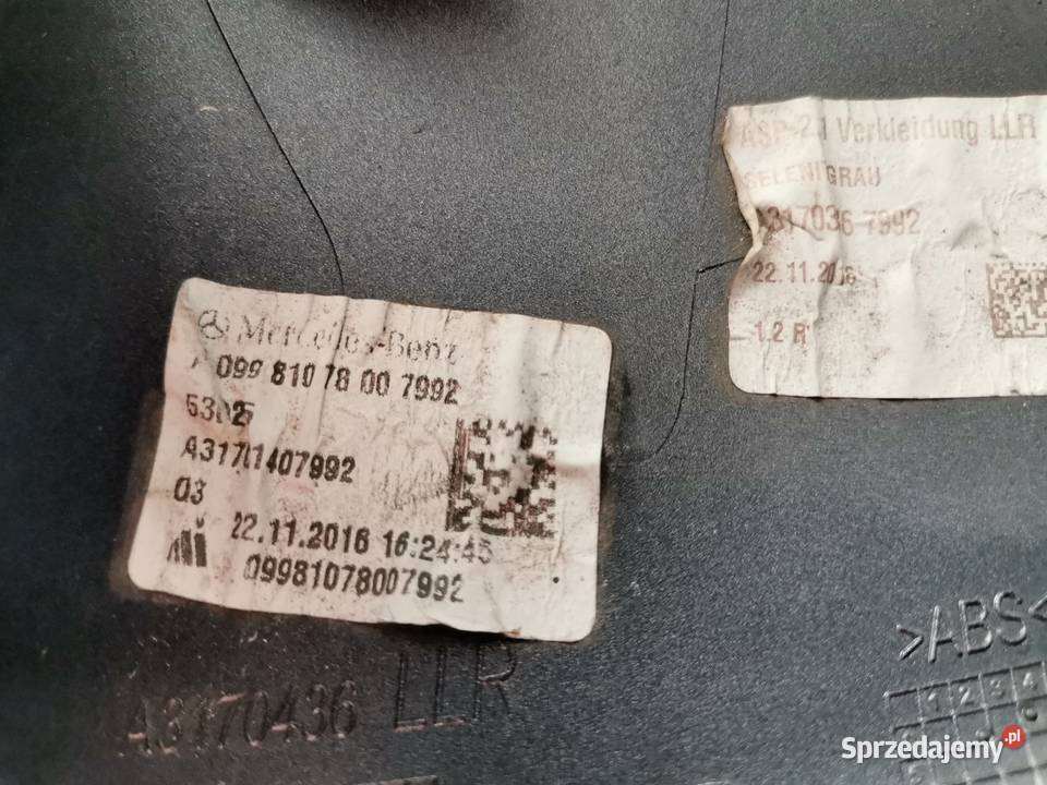 MERCEDES W 205 W 222 PRAWA OBUDOWA LUSTERKA Międzychód