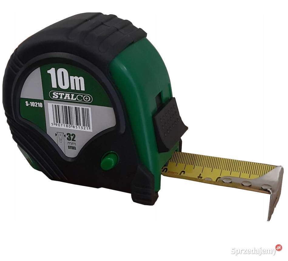 Miara miarka metr taśma zwijana STALCO 10mx32mm Materiały budowlane Myślenice