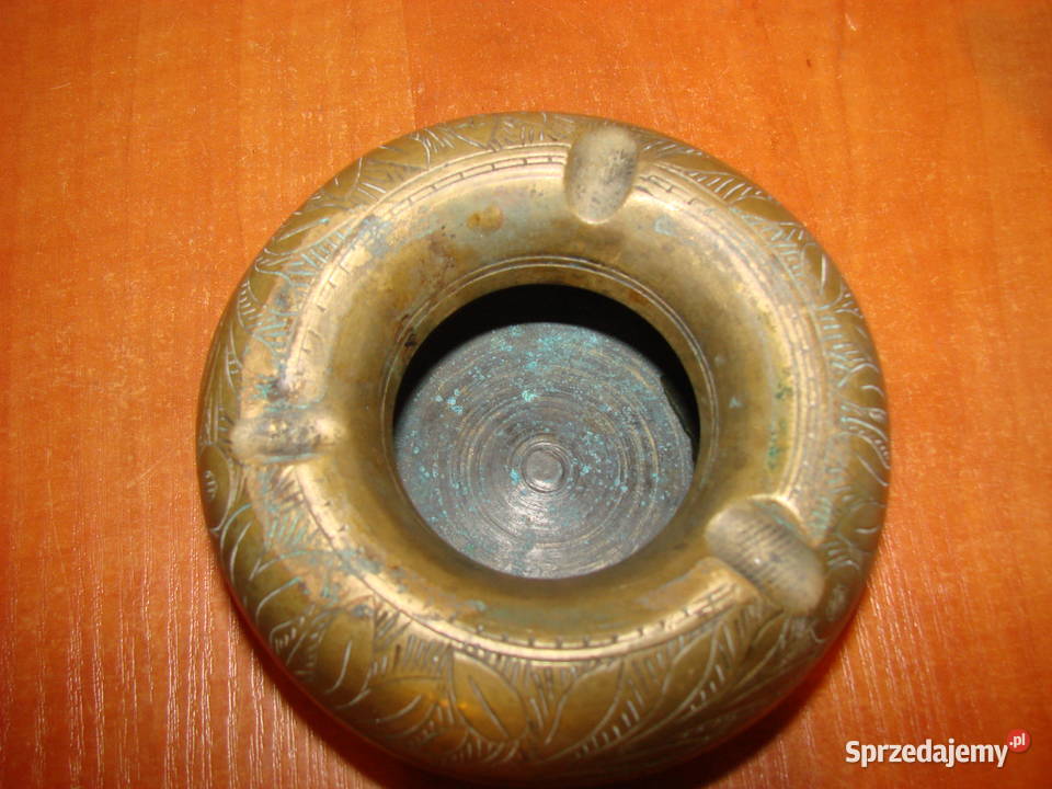 stara mosiężna popielniczka Pozostałe Pruszcz Gdański