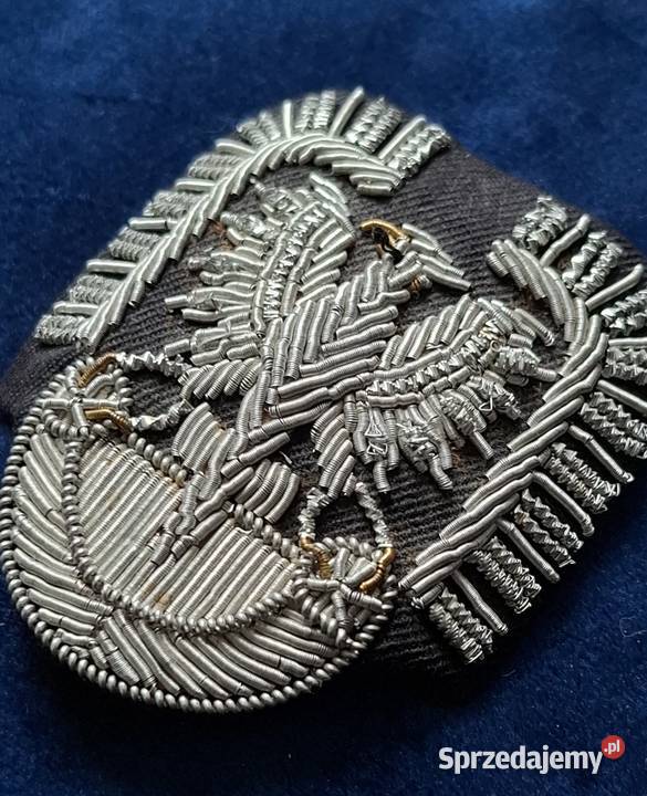 Orzeł lotniczy LWP oficerski wyszywany bajorkiem Wejherowo