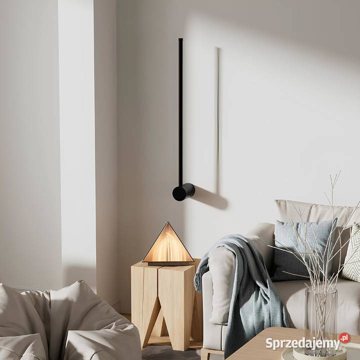 Liniowy kinkiet 60 LED 4000K czarny Warszawa sprzedam