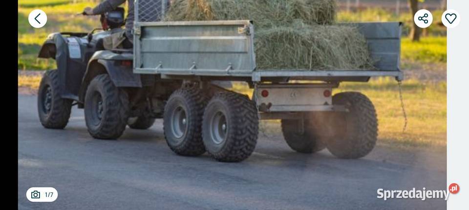 Zawieszenie Tandem z kołami do przyczepki ATV podkarpackie Wola Zgłobieńska