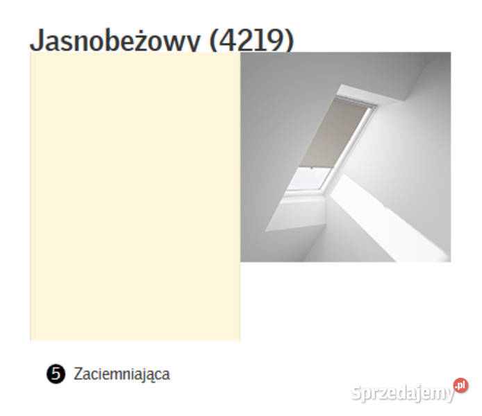 Roleta przyciemniająca RHZ FK00 4219 kolor beż d Wrocław