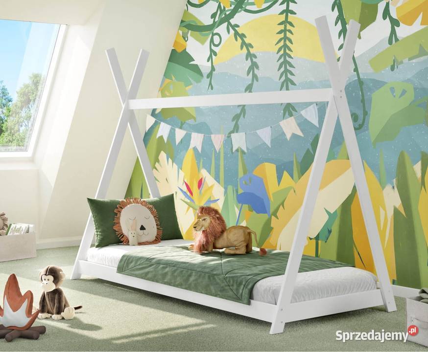 Łóżko dziecięce domek TIPI TARTAK MEBLE 90x200