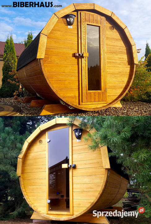 SAUNA Ogrodowa 300 OKNO 50 Beczka 500L Akcesoria