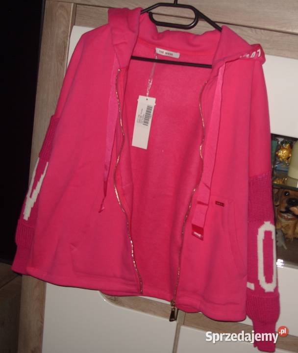 ciepła bluza THE WESS sweterkowe rękawki r ML Kaptur Rawicz sprzedam