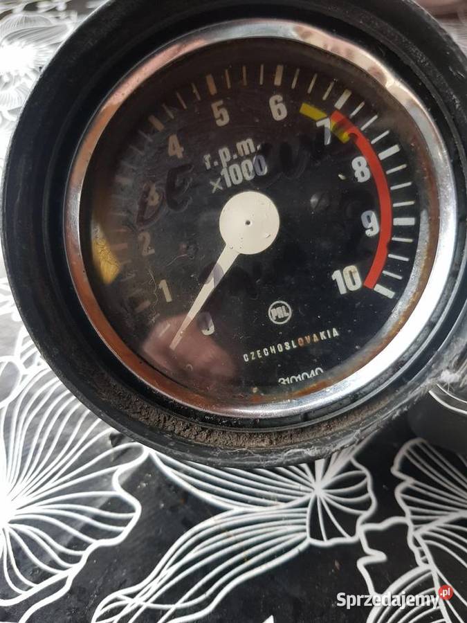 CzechosłowackiZegar obrotomierz JAVAJawa De Luxe Części lubuskie