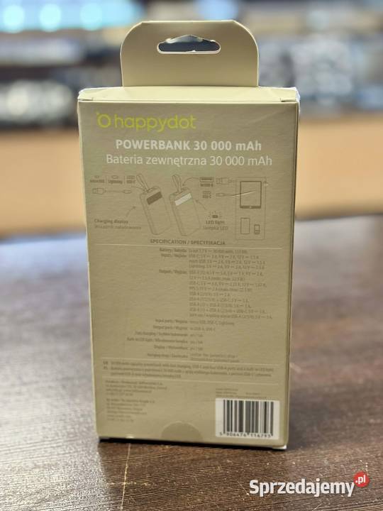 Powerbank HappyDot 30000 mAh czarny Elbląg sprzedam