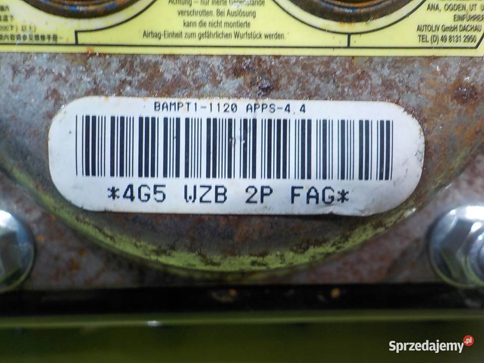 DODGE JOURNEY 20 CRD 10r 5D AIRBAG poduszka Poduszki powietrzne