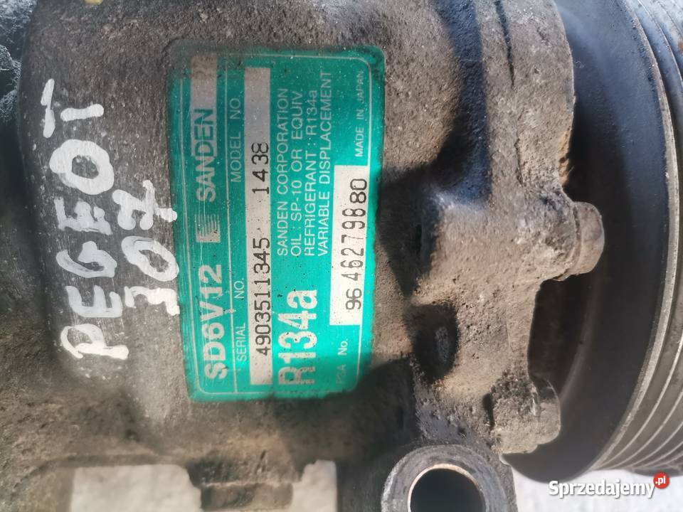 Kompresor Klimatyzacji Peugeot 307 osobowe Pozostałe Wisznice