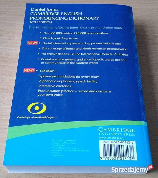 Cambridge English pronouncing dictionary Daniel Gdańsk