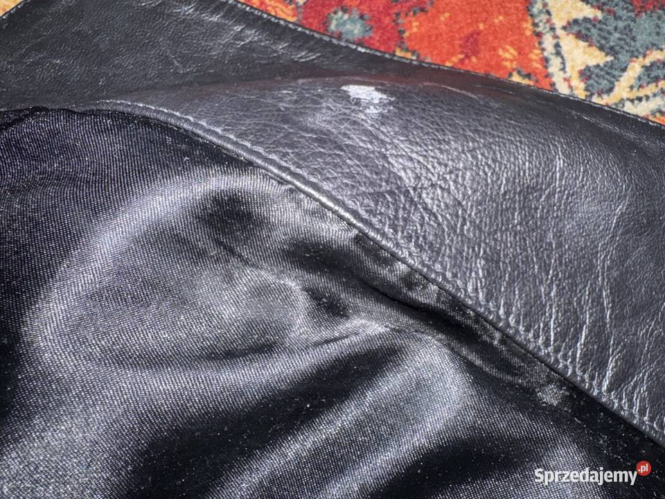 Marynarka damska S ze skóry naturalnej czarna Rozmiar 36(S) Częstochowa