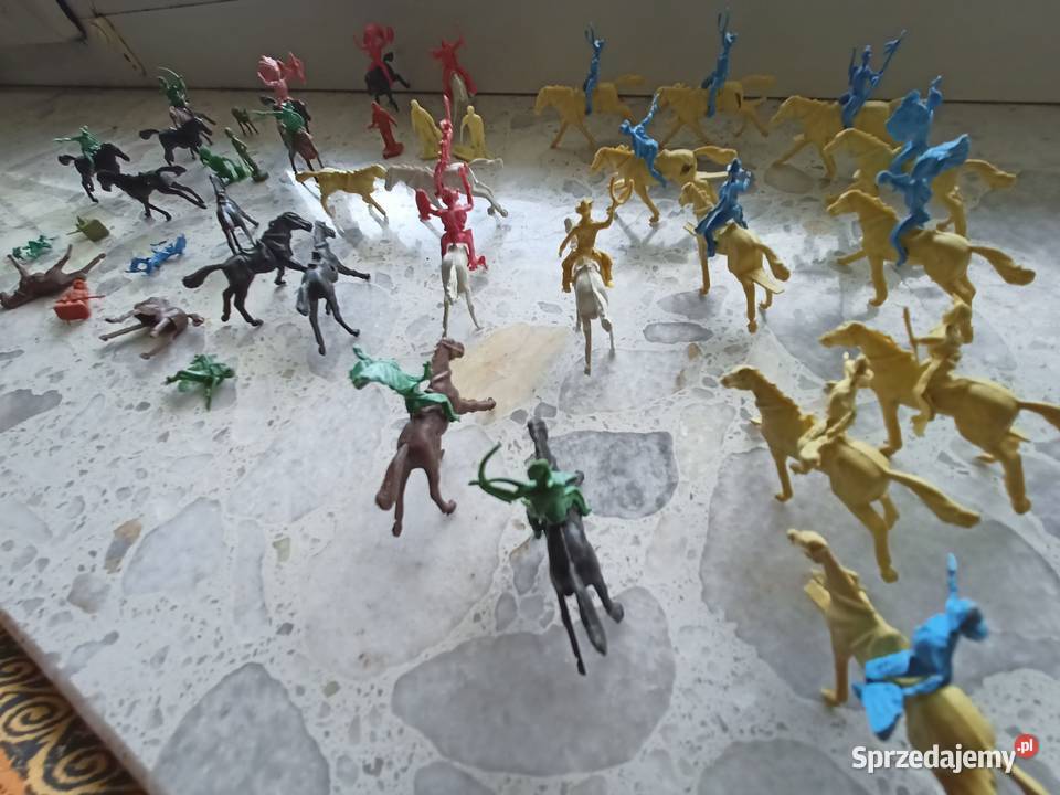 Mini figurki żołnierzyki indianie kowboje Rzeszów