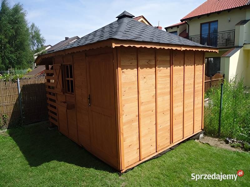 DOMEK ZEBRA OGRODOWY DACH CZTEROSPADOWY