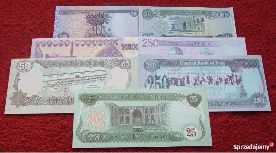 IRAK HUSAJN 2 Kolekcjonerskie Banknoty Zestaw 7 Katowice
