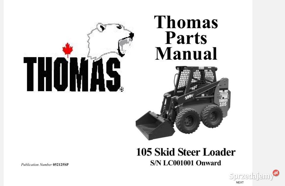 Thomas 83 153 85 105 133 135 137 katalog części
