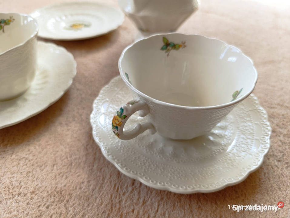 Spode Billingsley Rose komplet do herbaty Białystok