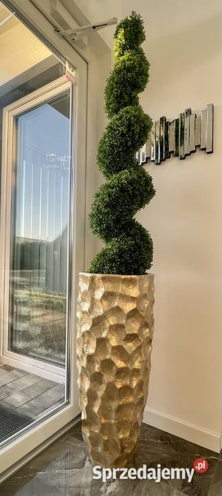 Złota donica perłowa muszelkowa Glamour Premium Golkowice sprzedam