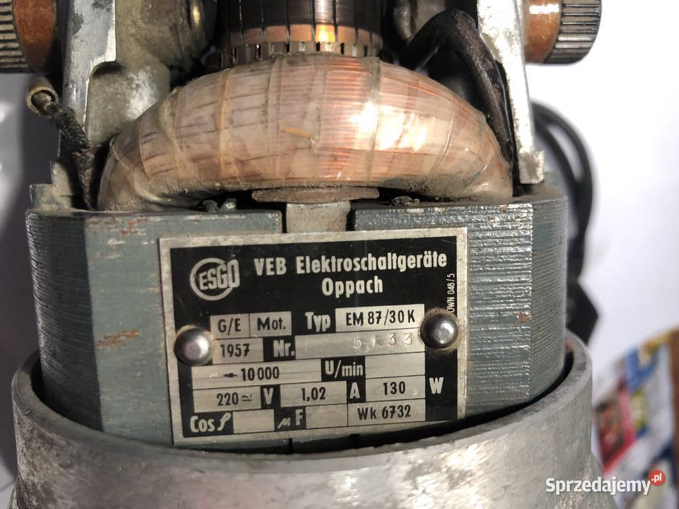 Silnik 220V130 W ESGO VEB Elektroschaltgerte Tychy