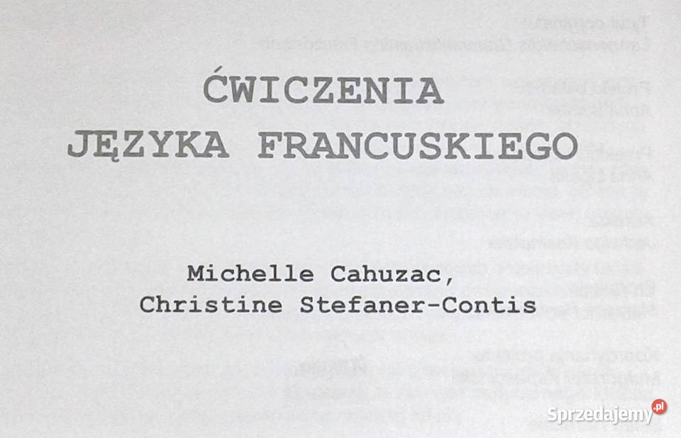 Ćwiczenia języka francuskiego Michelle Cahuzac Chełm