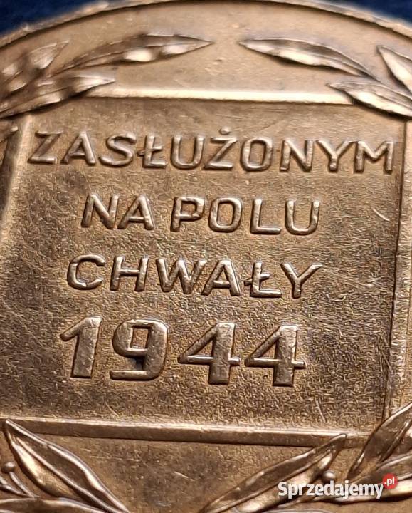 Medal Zasłużonym na Polu Chwały 1944 wczesny Wejherowo