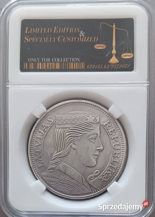 5 Łatów Łotwa 1931 r Slab Kopia Konin