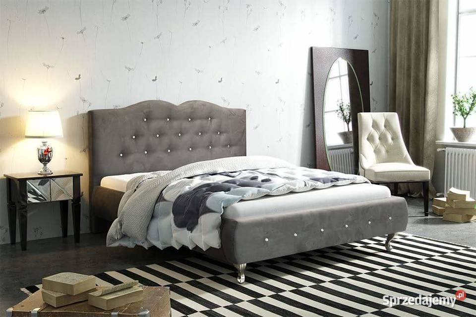 Stylowe łóżko tapicerowane do sypialni PRIMO