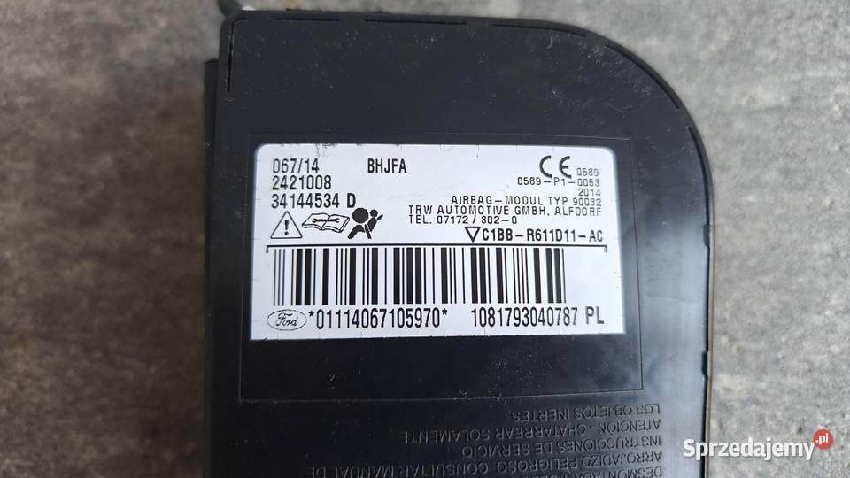 poduszka powietrzna Fiesta Mk7 fotel lewy Lublin sprzedam