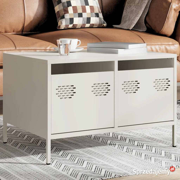 Szafka RTV biała 68x50x435 stal walcowana na