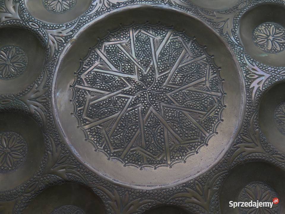 Talerz dekoracyjny na ścianę metalowy mazowieckie