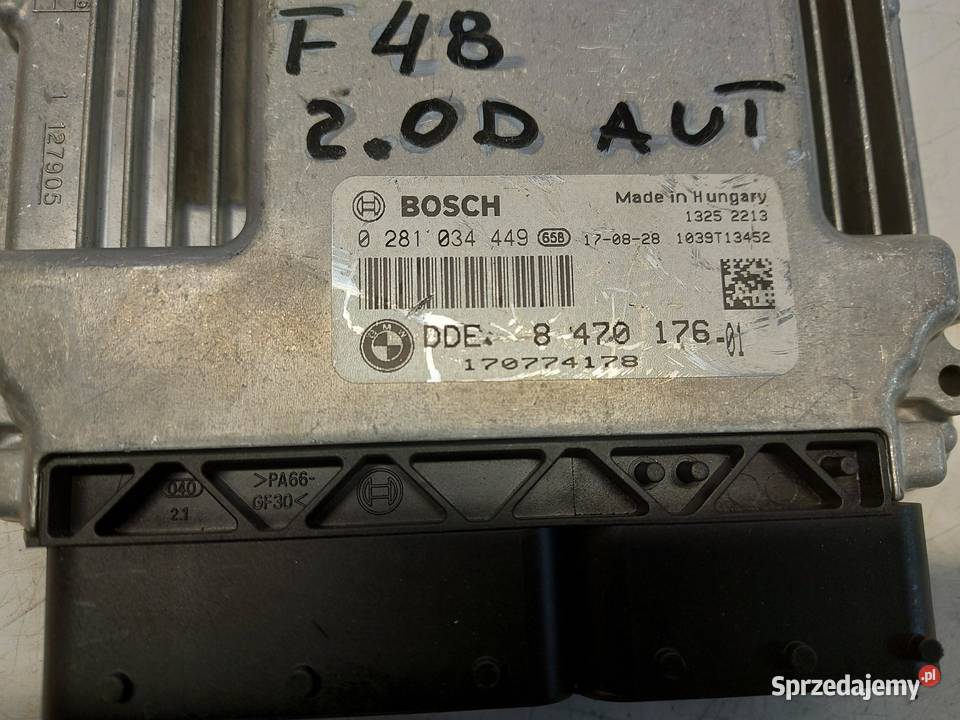 BMW F48 X1 20d 20D Komputer sterownik silnika dolnośląskie sprzedam