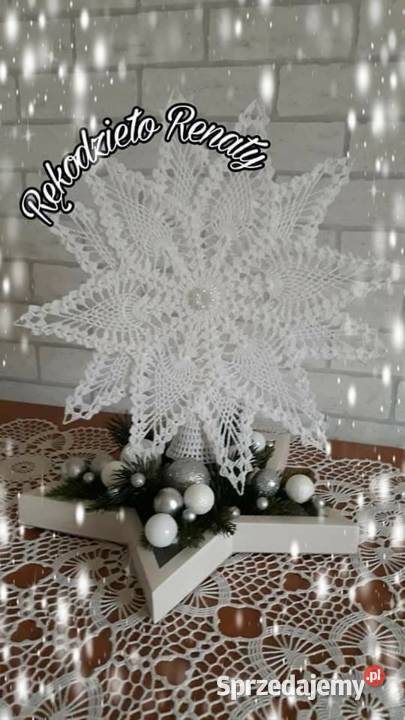 Szpic na choinkę biały Szklarska Poręba sprzedam