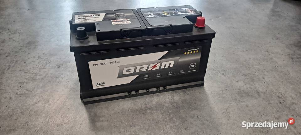 Akumulator GROM AGM STARTSTOP 95Ah 850A Prawy Grudziądz