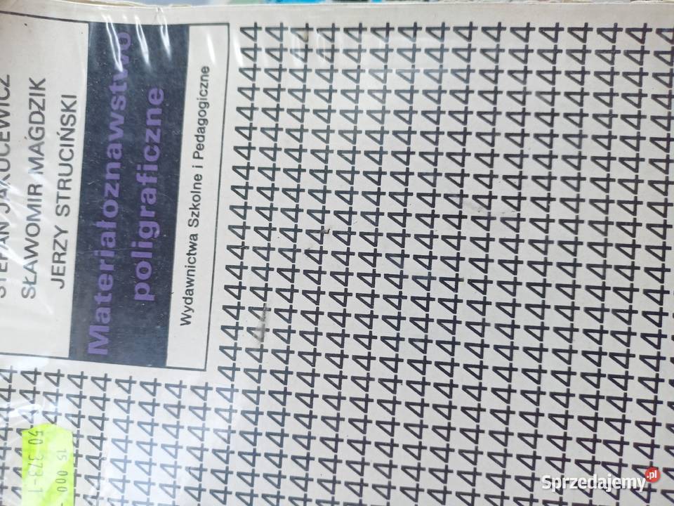 Materiałoznawstwo poligraficzne książki Gdańsk