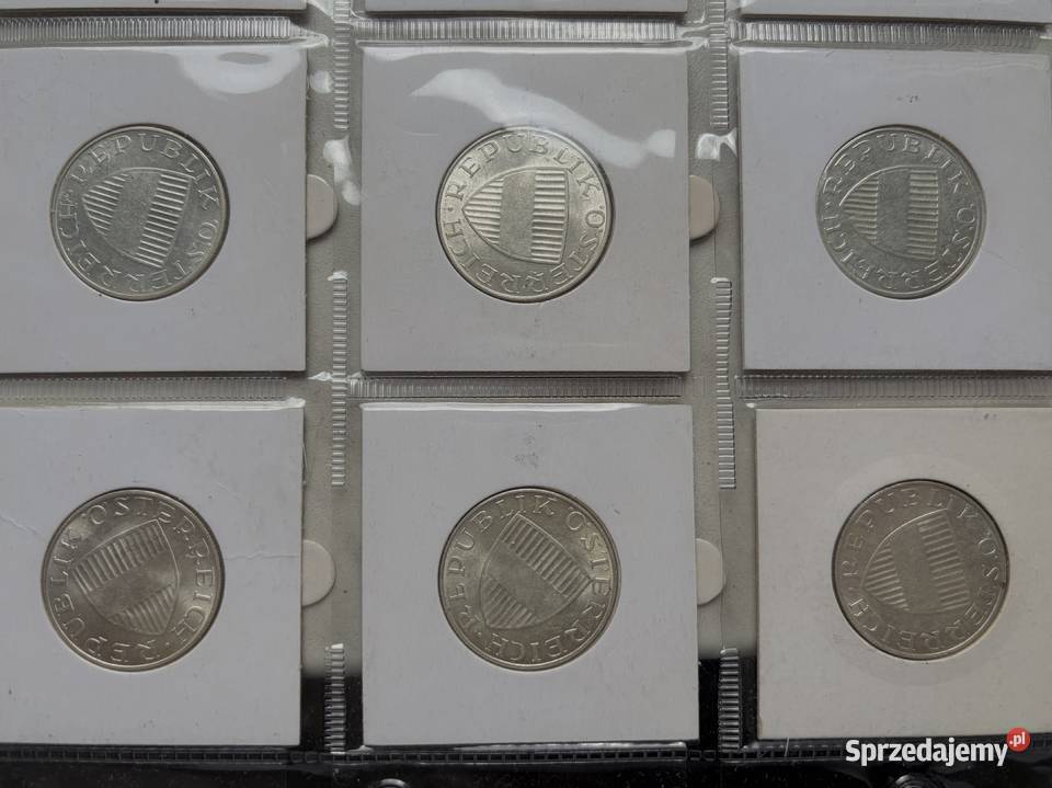Zestaw 11 sztuk 10 szylingów Ag 1957 1973 r