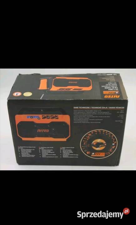Radio akumulatorowe Niteo 20V BtFm Nowe Wieliczka