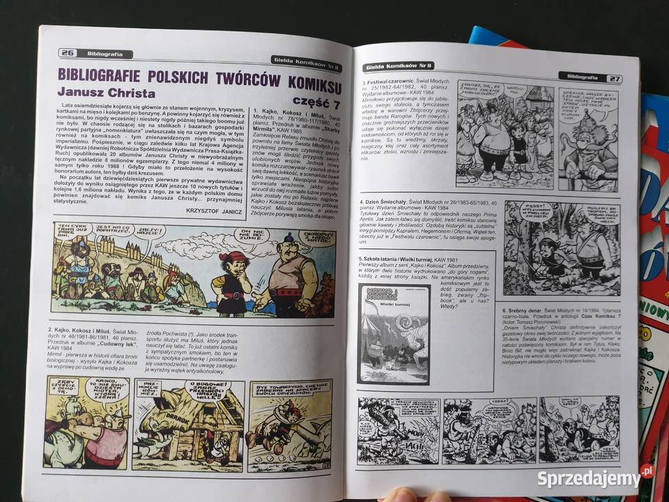 Giełda Komiksów 128 i 9 spis i wycena komiksów pomorskie Gdynia