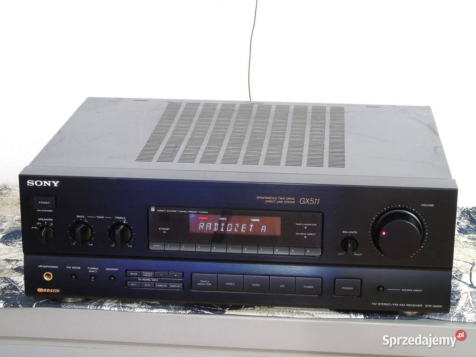 Amplituner Sony STRGX511 RDS mocny i sprawny Jasło