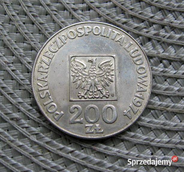 Polska 200 1974r 30 Lat PRL SREBRO