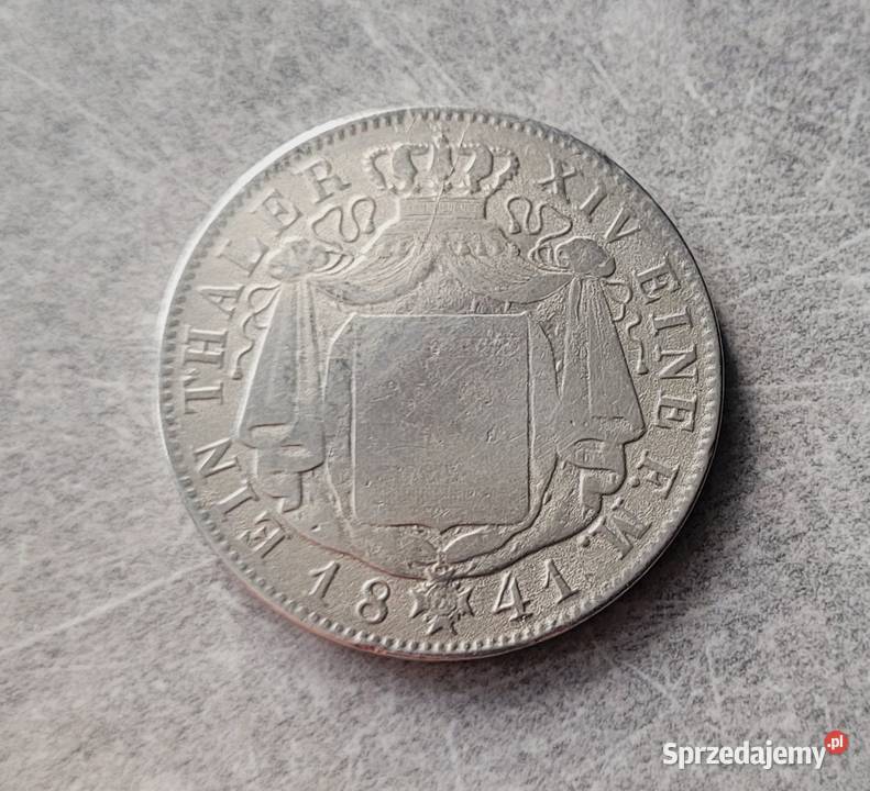 103 NIEMCY srebro 1 Talar 1841 r G Numizmatyka Wola Kruszyńska