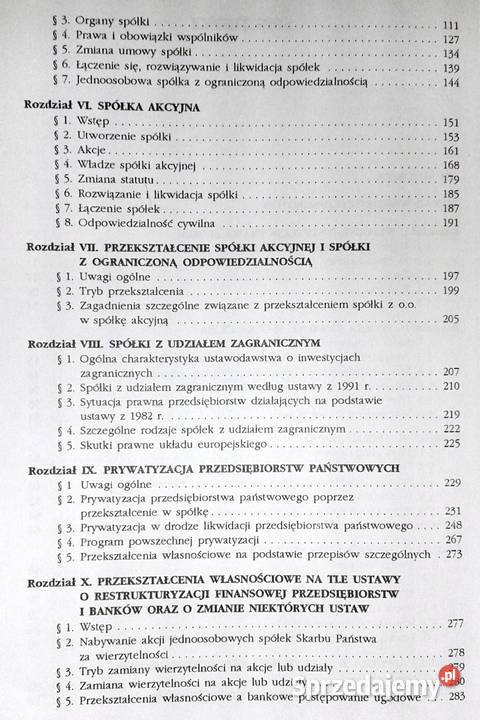 Zarys prawa spółek A Jakubecki A Kidyba J Mojak